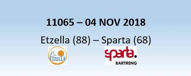 N1H 11065 Etzella (88) - Sparta (68) 04/11/2018