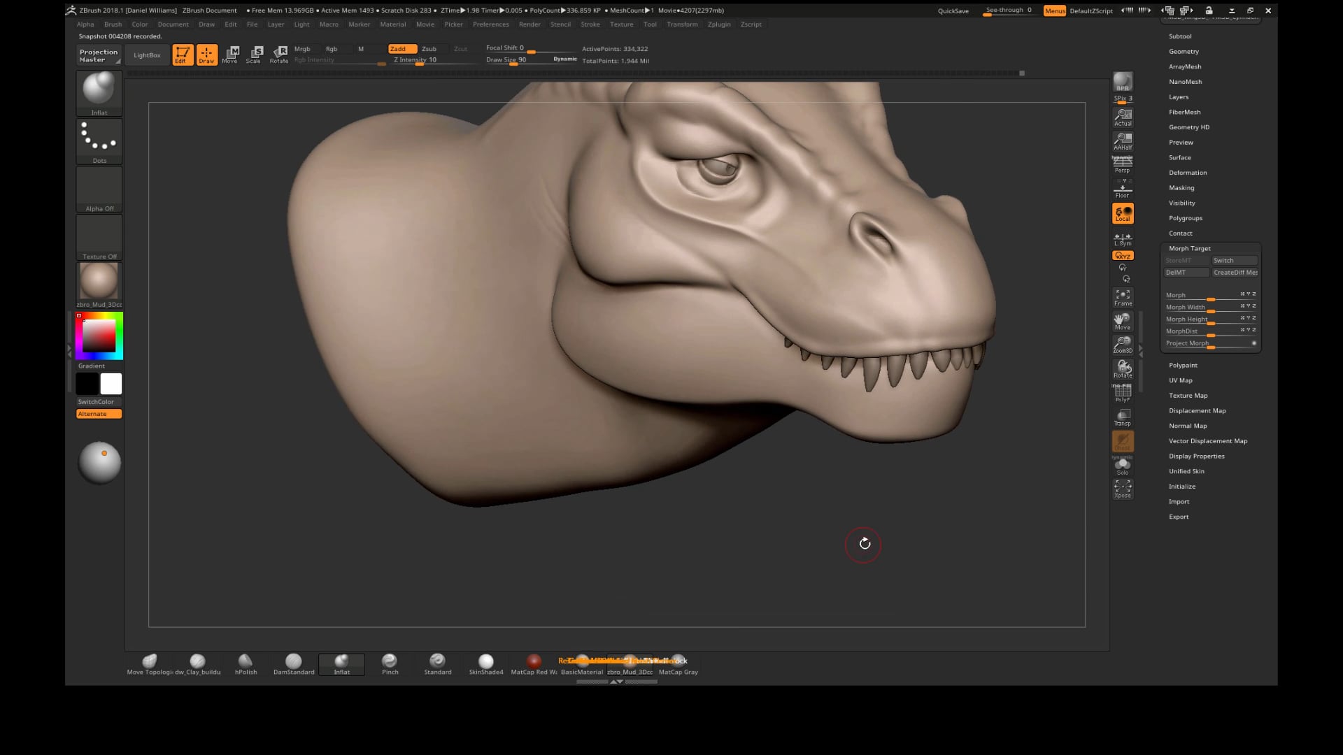 Stylized T-Rex Blocking on Vimeo