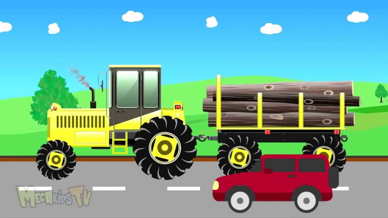 cartoon tractor