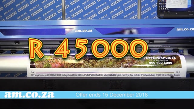 R45000 F-1604/XP600 Large Format Printer Pre-Order Special Explained, Special End at 15 Dec 2018