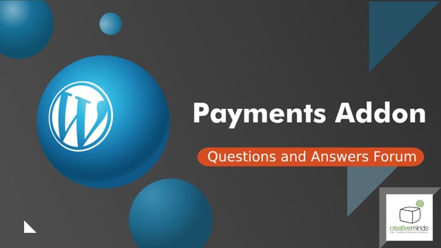 CM Answers Payment Support Addon for WordPress