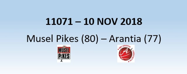 N1H 11071 Musel-Pikes (80) - Arantia Larochette (77) 10/11/2018