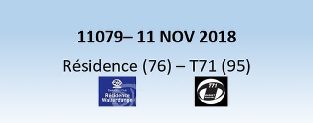 N1H 11079 Résidence Walferdange (76) - T71 Dudelange (95) 11/11/2018