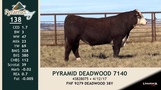 Lot #138 - PYRAMID DEADWOOD 7140