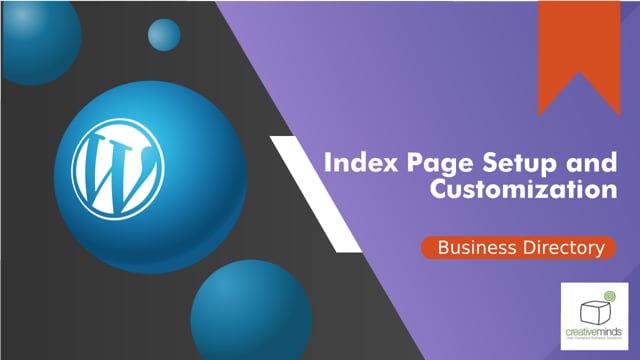Business Directory Index Page Setup and Customization