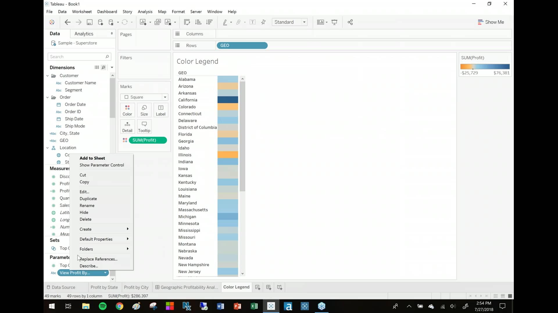 How to Create a Dynamic Color Legend in Tableau on Vimeo