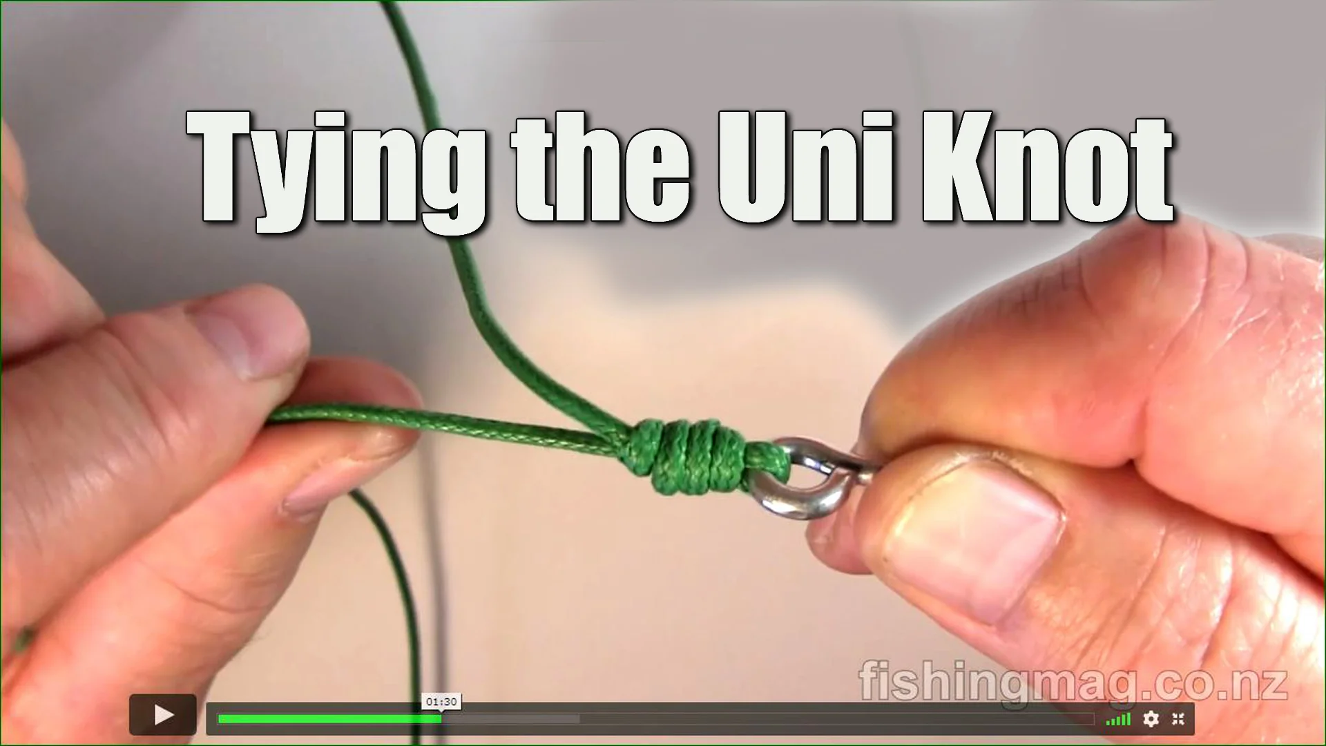 How to Tie the Uni Knot on Vimeo