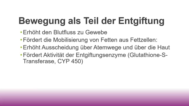 Bewegung und Schwitzen