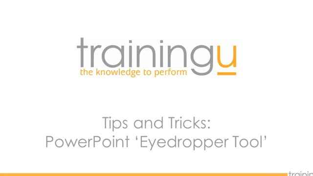 PowerPoint Tip – Eyedropper Tool