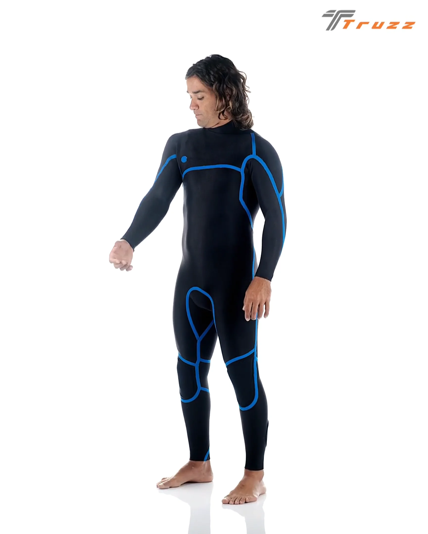 Long John 4.3mm XClassic - Chest Zip - Marrom – Truzz Wetsuits