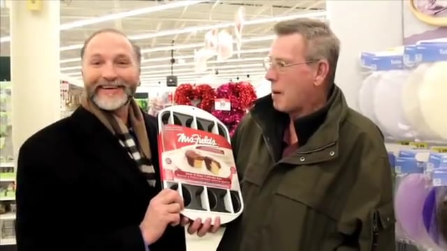 Mr. Davison and his Client Visit Jo Ann Fabrics to See the Half N Half Pan