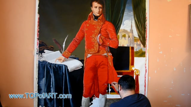 Ingres | Napoleon as First Consul | Painting Reproduction Video | TOPofART