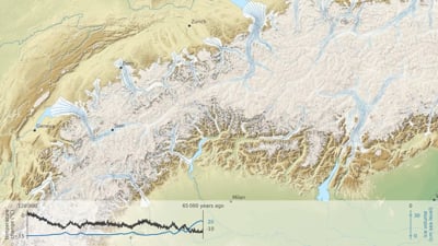 Alpine ice sheet (zoomout)