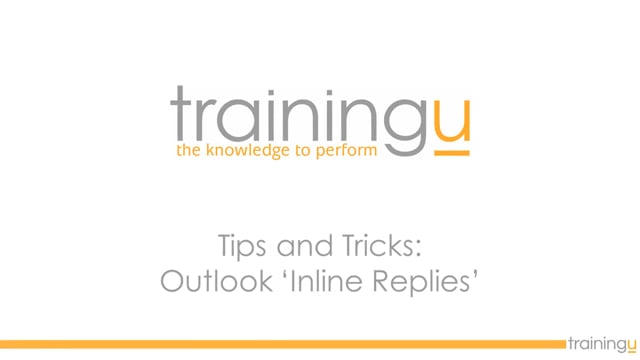Outlook tip –  Outlook Inline replies