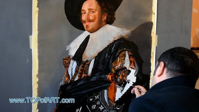 Frans Hals | The Laughing Cavalier | Painting Reproduction Video | TOPofART