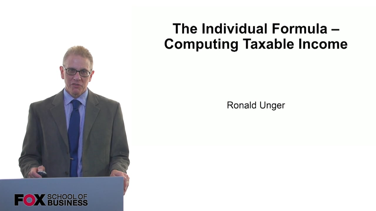 The Individual Formula – Computing Taxable Income
