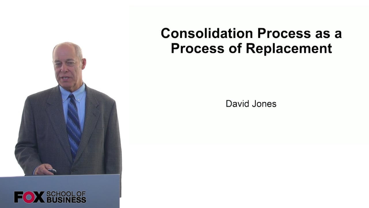 Consolidation Process as a Process of Replacement