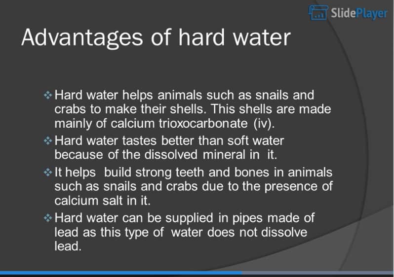 Advantages of Hard Water on Vimeo