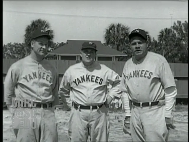 Lou Gehrig, Joe McCarthy & Babe Ruth At Spring Training 1931