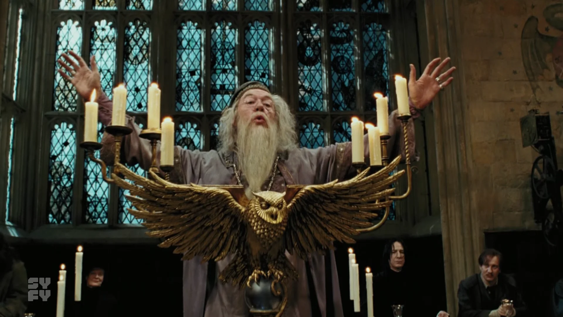 Still from Harry Potter Dressing Dumbledore