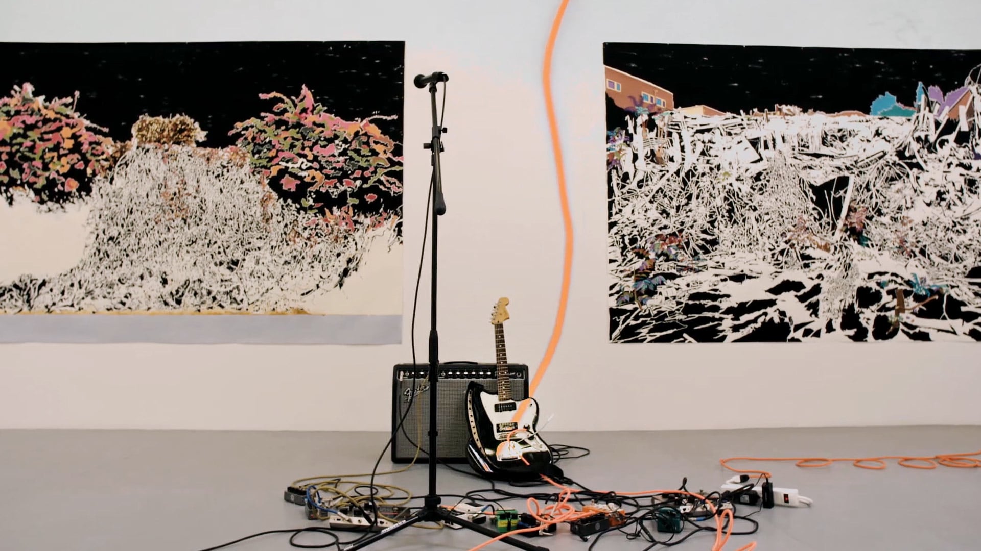 Dimitri Chamblas + Kim Gordon — Duo, Exhibition Francesca Gabbiani