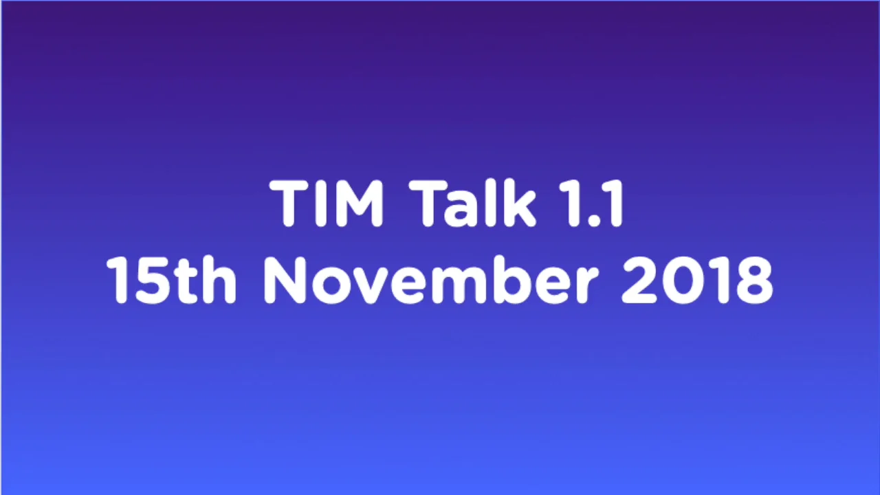 TIM Talk 1.1 on Vimeo