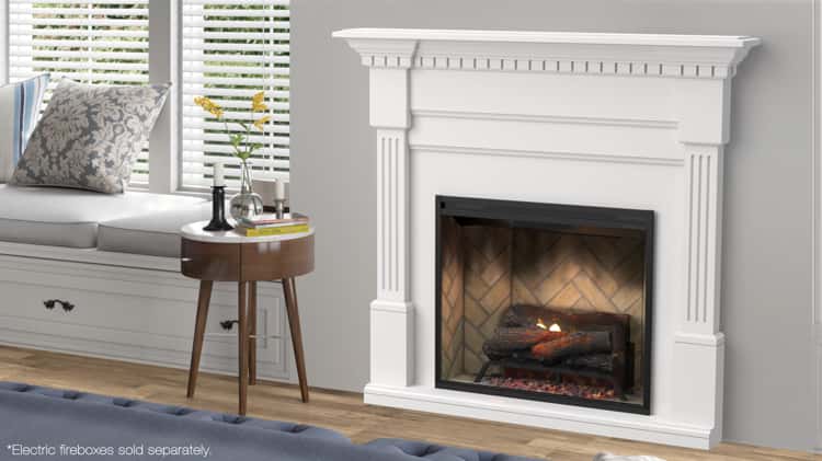 Dimplex Christina Electric Fireplace Mantel Package on Vimeo