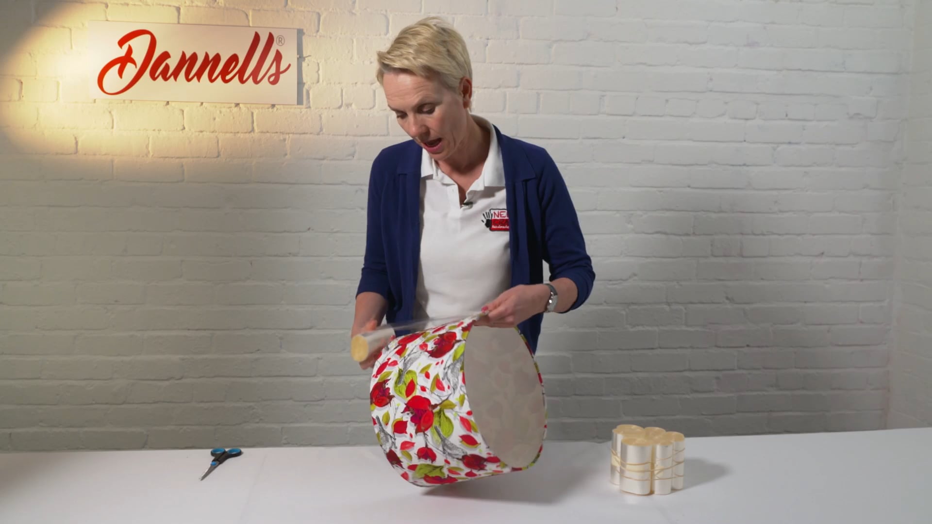 How to Wrap a Lampshade with Cellophane for Retailing