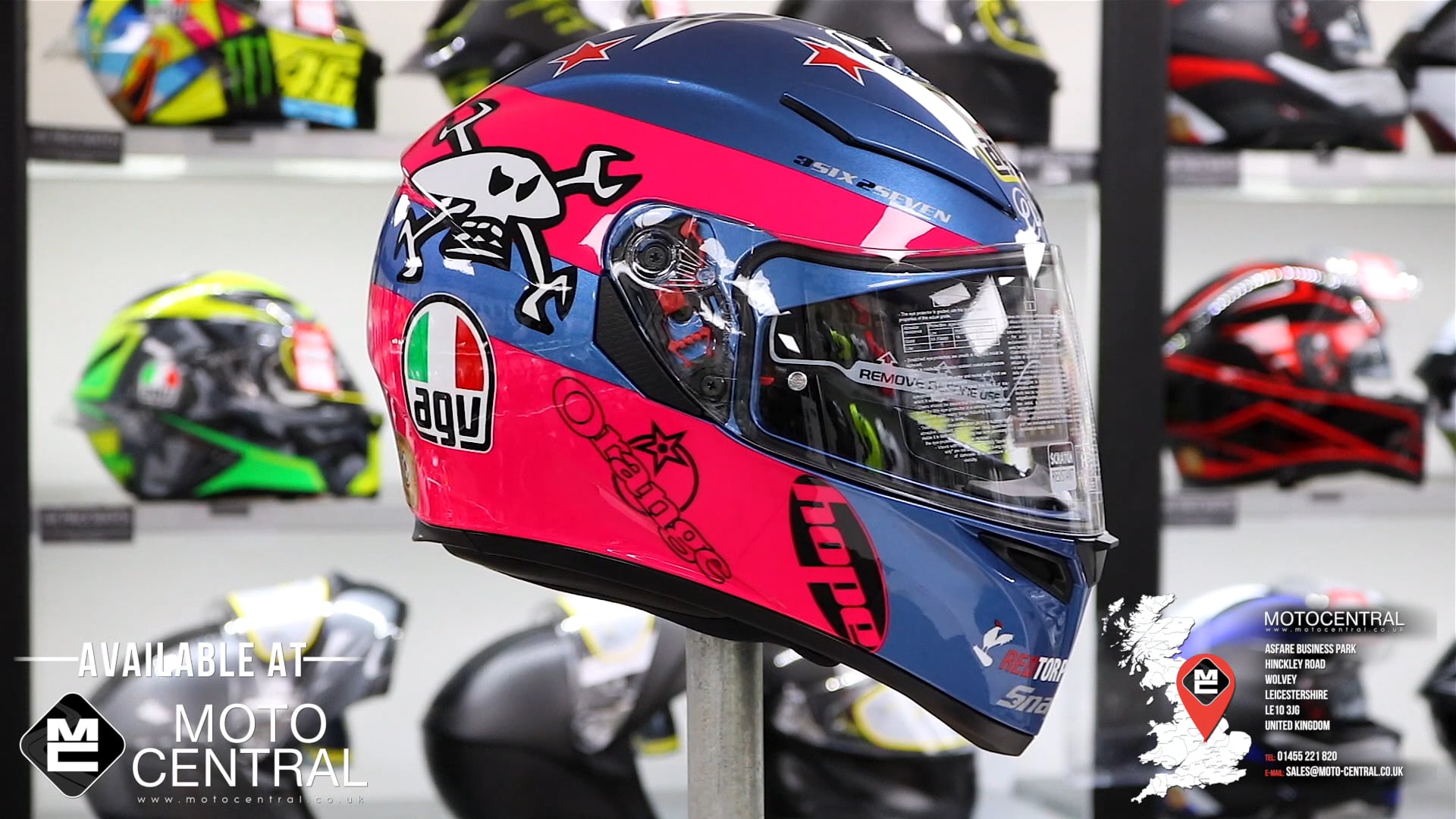 Guy Martin Pink Agv Helmet Hot Casco Agv Guy Martin New Arrivals