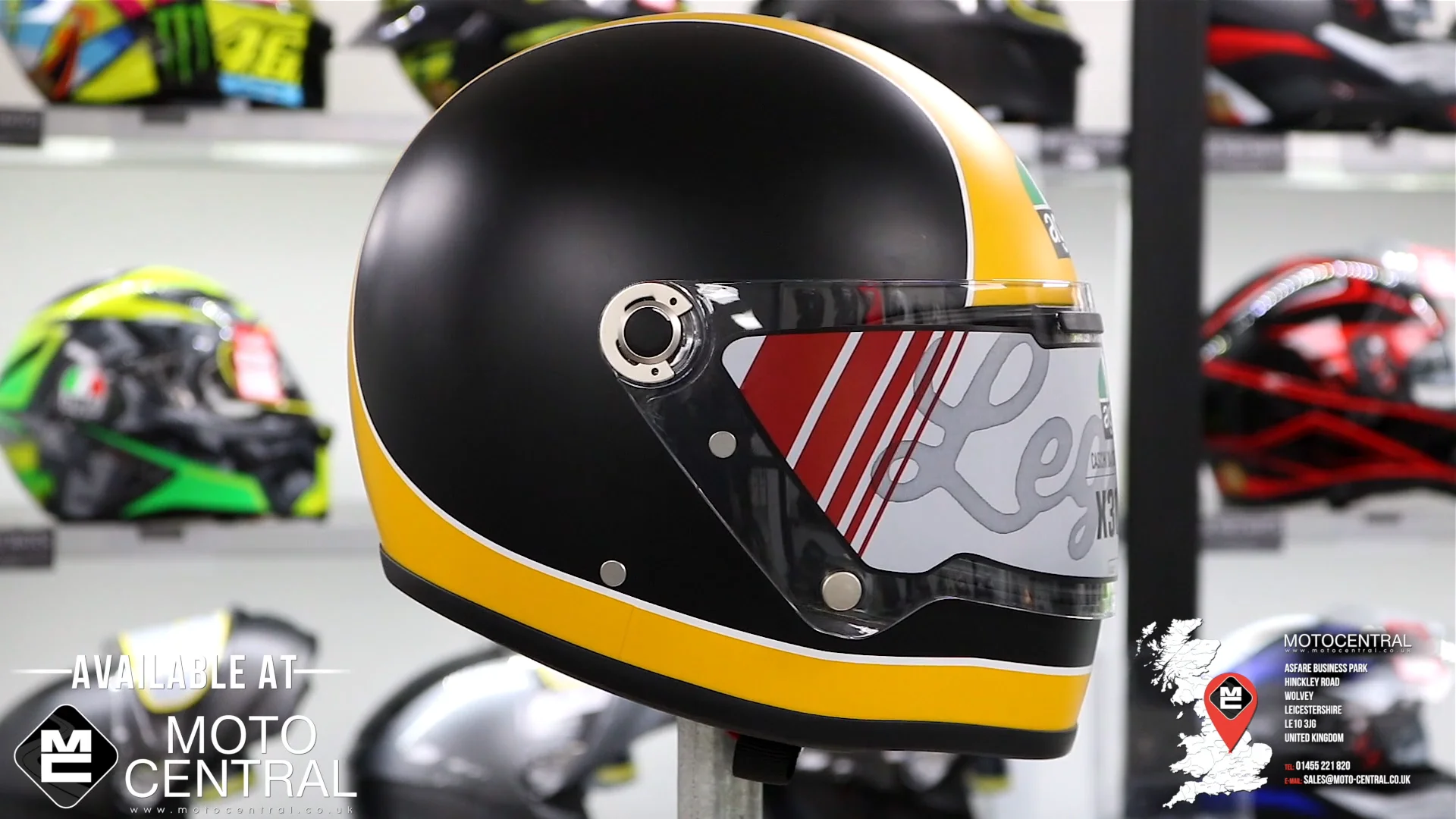 AGV K3-SV Liquefy Grey : Fluo Yellow on Vimeo