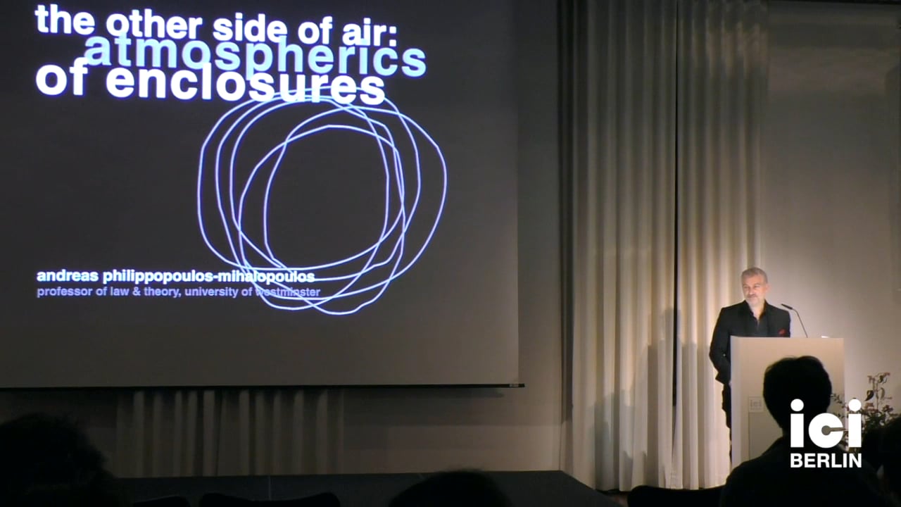 Talk by Andreas Philippopoulos-Mihalopoulos