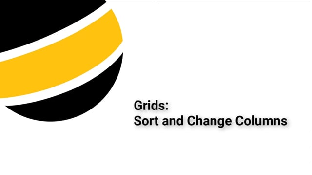 Sort and Change Grid Columns