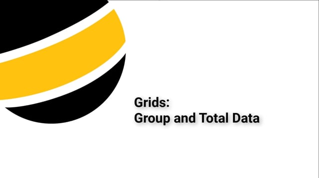 Group and Total Grid Data