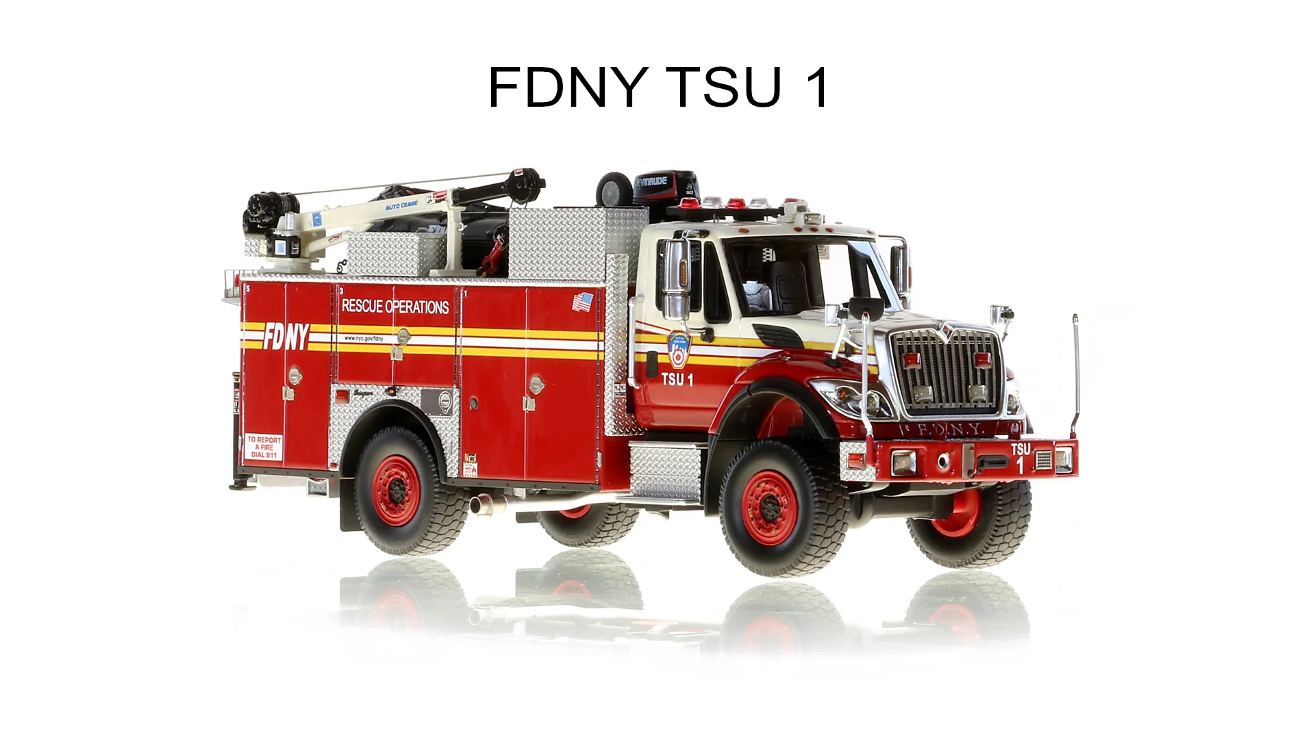 Fire Replicas FDNY Tower Ladder 1 Scale Model