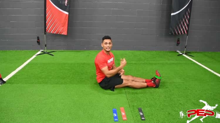 Mini Band Core Sprinter Sit Ups