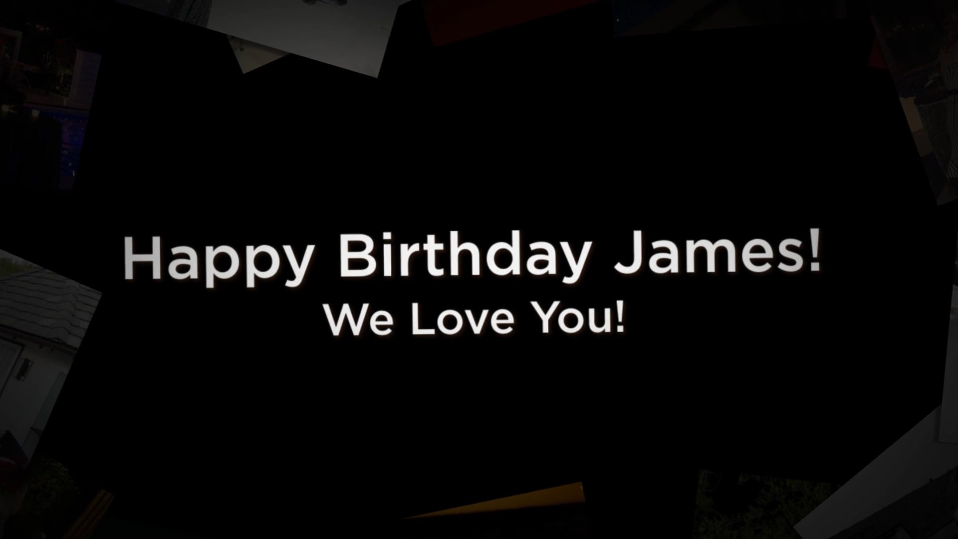 James 50th Birthday | Photomontage