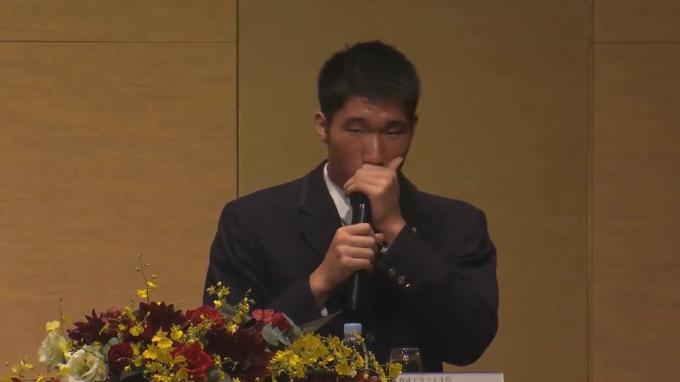 【イーグルス新入団発表会】清宮が特技のボイスパーカッションを披露!! 2018/11/22