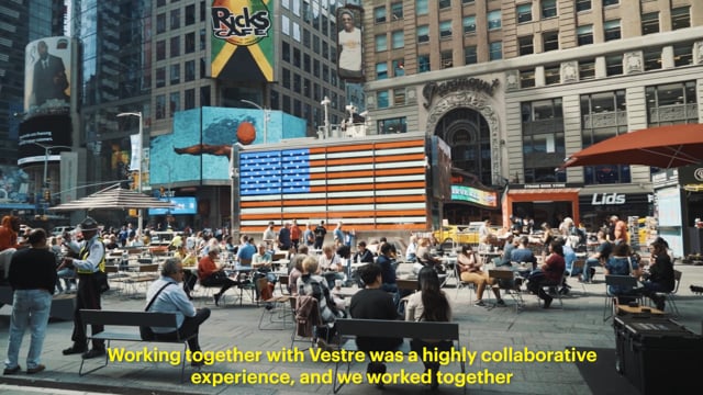 Times Square collaboration