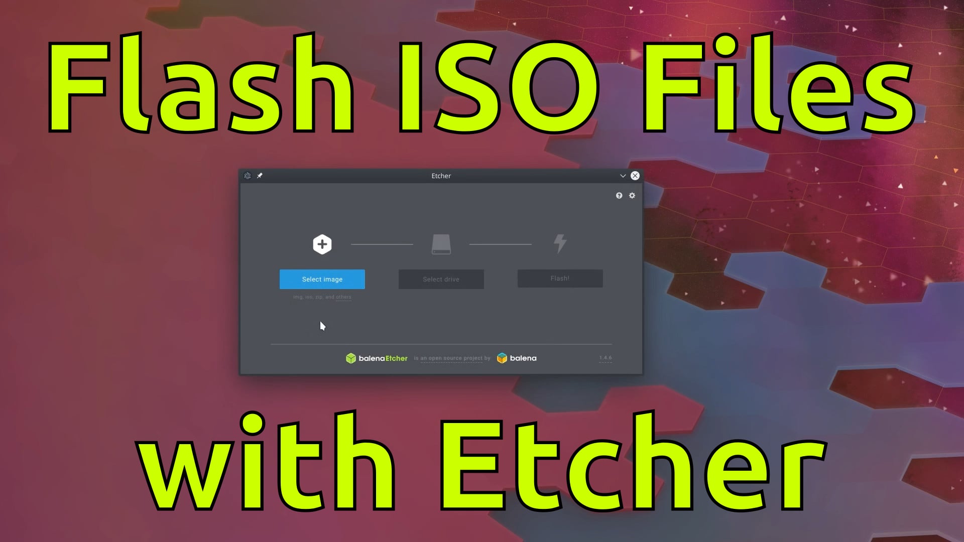 Flashing Linux ISOs with Etcher