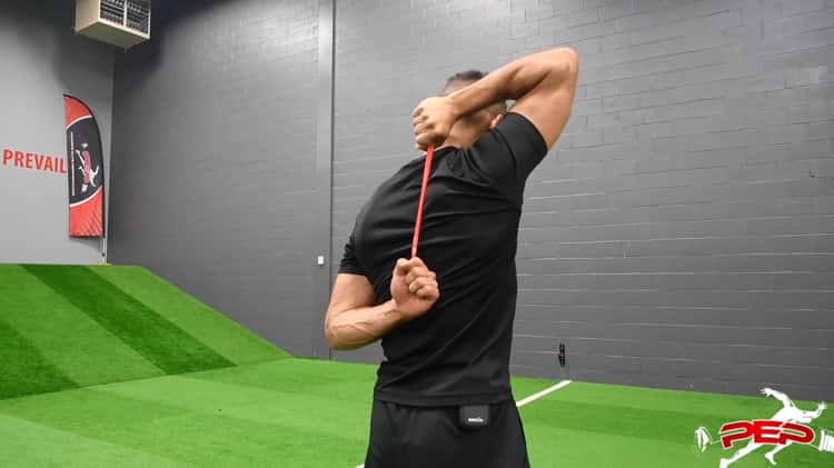 Resistance Band Tricep Extension on Vimeo