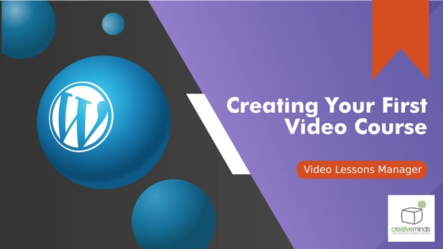 Video Lessons Manager - Creating a Course From Scratch