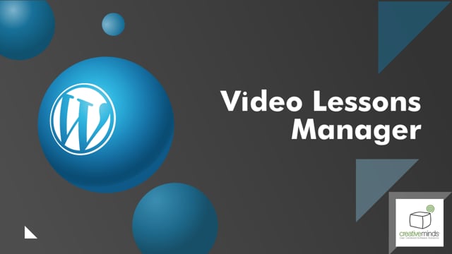 Video Lessons Manager Plugin for WordPress
