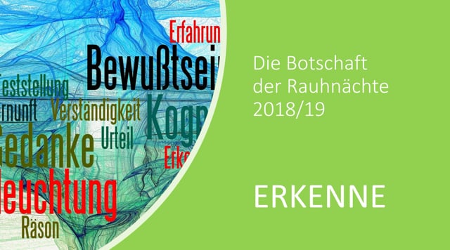 Die Botschaft der Rauhnächte 2018/19