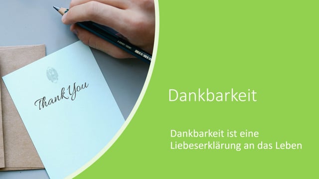 Die Macht der Dankbarkeit