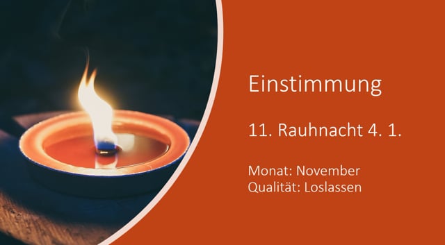 Die elfte Rauhnacht - Qualität LOSLASSEN