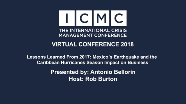 Lessons learned from 2017: Mexico´s Earthquake and the Caribbean Hurricanes Season Impact on Business