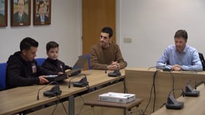 Els pilots de motos Àlex Loza i Miguel Pérez han tingut recepció oficial
