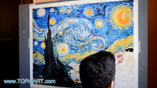 Vincent van Gogh | Starry Night | Painting Reproduction Video | TOPofART