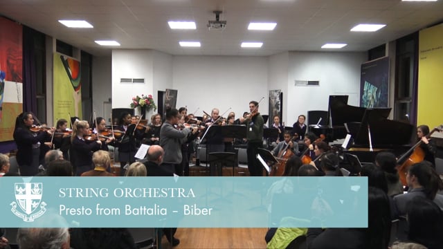 String Orchestra – 
Presto from Battalia – Biber