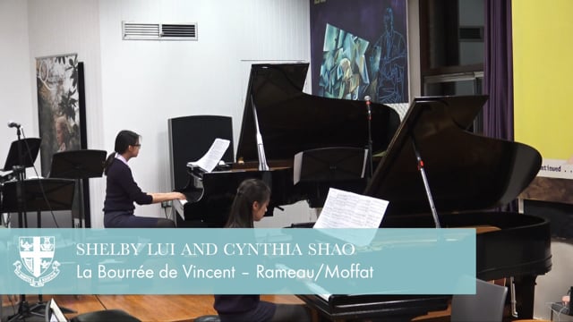 Shelby Lui and Cynthia Shao – La Bourrée de Vincent – Rameau/Moffat